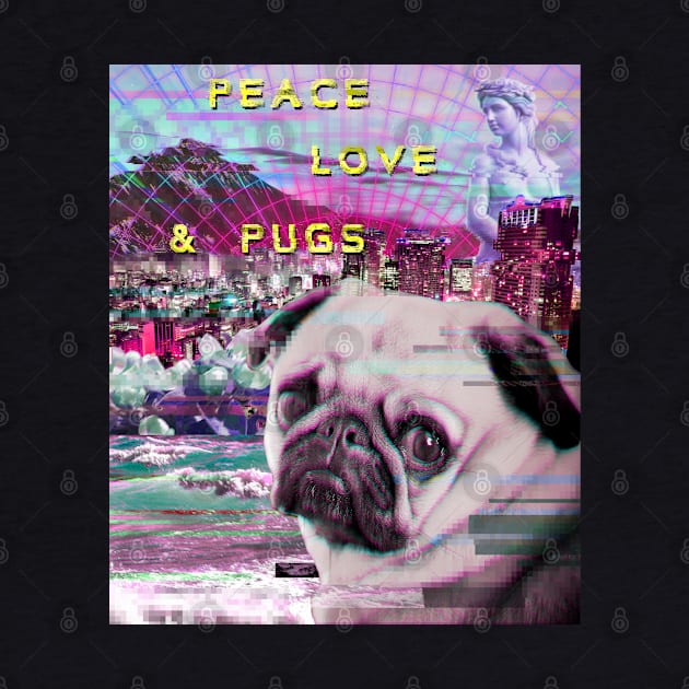 vaporwave pug by FandomizedRose